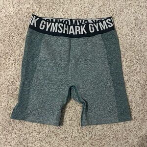 Gymshark Flex shorts; dark green marl; size medium